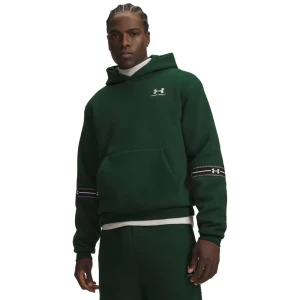 Under Armour Sweat à Capuche Icon Fleece Taped Green / White S