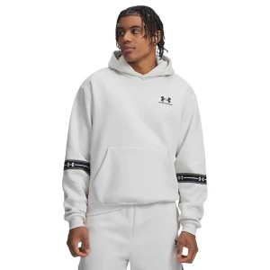 Under Armour Sweat à Capuche Icon Fleece Taped White / Black M