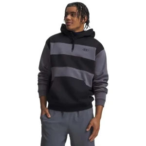 Under Armour Sweat à Capuche Rival Fleece Striped Black / Ultimate Black L