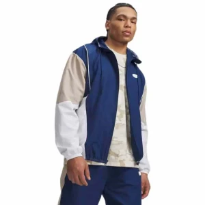 Under Armour Veste Rival Woven Colorblock Blue / White XL