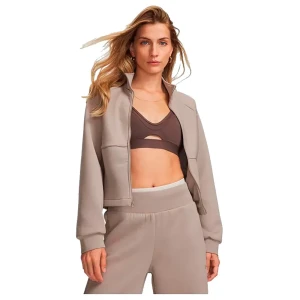 Under Armour Sweat-shirt à Zip Unstoppable Fleece Rib Trd Brown / Timberwolf Taupe S