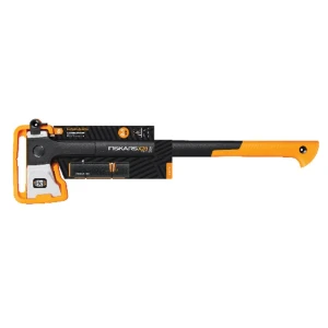 Fiskars Hache X28 M & Sharpener Black / Orange One Size