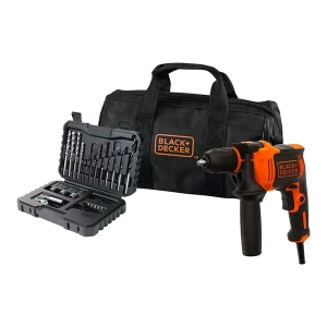 Black & Decker Kit De Taladro Percutor 710w Black / Orange One Size