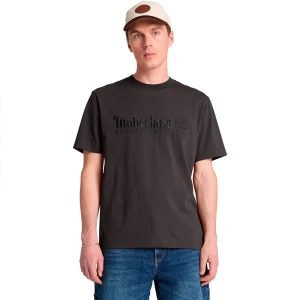 Timberland T-shirt à Manches Courtes Established 1973 Embroidered Vintage Black S Homme