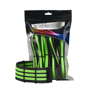 Cablemod Cordon D´alimentation Interne Cm-pcab-bkit-nkklg-3pk-r Green / Black One Size unisex