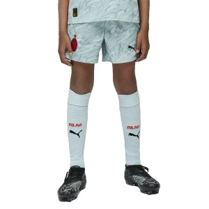Puma Shorts Junior Gardien De But Domicile Ac Milan 25/26 Replica Modern Mint / For All Time Red 11-12 Années Garçon,Fille