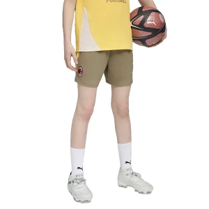 Puma Shorts Junior Entraînement Ac Milan 25/26 W/pockets Velvet Moss / Sunny Yellow 13-14 Années Garçon,Fille