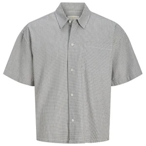 Jack & Jones Chemise à Manches Courtes Savona Austin Plus Size Asphalt / Checks 4XL Homme
