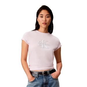 Calvin Klein T-shirt à Manches Courtes Lv047h800g Crystal Blush M Femme