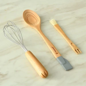 Bergner Juego De Utensilios De Cocina 2 En 1 Q4675 Genius 3 Piezas Brown / Grey One Size