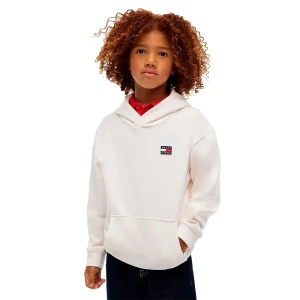Tommy Hilfiger Sweat à Capuche Ks0ks00758 Ancient White 4 Années Garçon,Fille