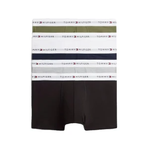 Tommy Hilfiger Boxers Um0um03907 Trunk 5 Unités Util Olive / Light Grey Heather / Black / White / Carbon Navy XL Homme