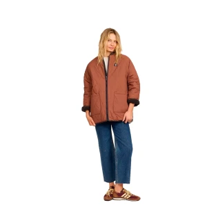 Sisstr Veste Jane Reversible Espresso Brown M Femme