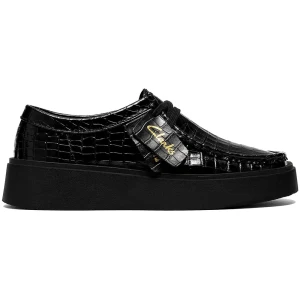 Clarks Shoes Chaussures Torview Black Croc EU 38 Femme