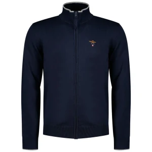 Aeronautica Militare Sweat-shirt Zippé 262ma1632ul00506 Blue Navy L Homme
