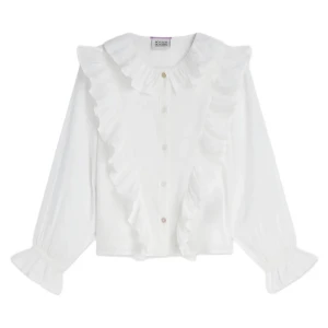 Scotch & Soda Chemise à Manches Longues Ruched Gold Button Eggnog 16 Années Fille