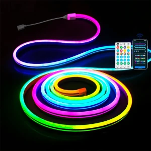 Aigostar Tira Led Bluetooth Low Voltage Neon Rgbic 3m White 0.7 x 1.4 cm