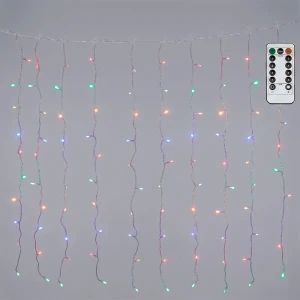 Aigostar Guirnalda De Luces Connectable Icicle Flush Flat Rgby Low Voltage Ip44 Indoor & Outdoor 3m + 3x1m 30 Strips Transparent One Size