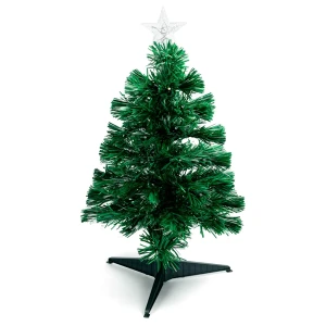 Aigostar Lampe Led Fiber Optic Christmas Tree Cold White Ip44 Indoor & Outdoor Low Voltage 0.6m Dark Green 35 x 60 cm