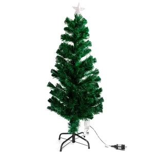Aigostar Lámpara Led Fiber Optic Christmas Tree Warm White Ip44 Indoor & Outdoor Low Voltage 1.8m Dark Green 85 x 180 cm