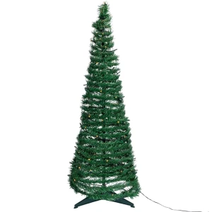 Aigostar Lampe Led Foldable Christmas Tree Warm White 1.5m Ip44 Indoor & Outdoor Dark Green 50 x 150 cm
