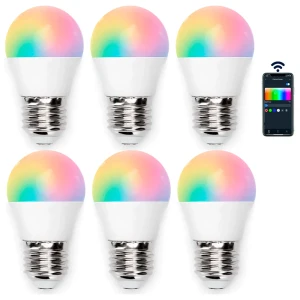 Aigostar Bombilla Led Smart G45 Wifi Rgb + Cct White 4.5 x 8.9 cm