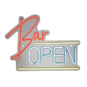 Lumineo Lumière Décorative Bar Open 40 X 30 X 1.5 Cm Red / White One Size