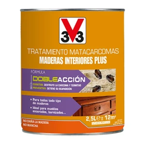 V33 Traitement Contre Les Xylophages 2.5l Clear One Size