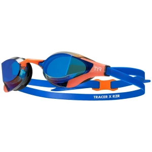 Tyr Gafas De Natación Tracer-x Rzr Racing Blu / Orange One Size