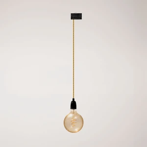 Creative Lámpara Colgante Sin Bombilla Porcelain Track Vintage Stucchi Black One Size