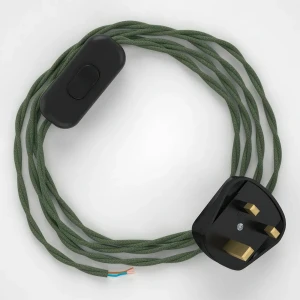 Creative Cable De Lámpara Tc63 1.80 M Green Grey One Size
