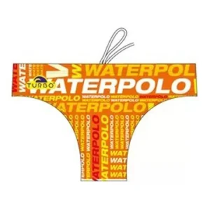 Turbo Bañador Slip Text Orange XL