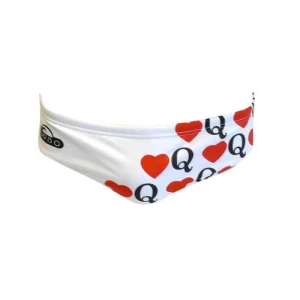 Turbo Bañador Slip Q Corazones White / Multicolor 9-10 Años