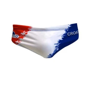 Turbo Bañador Slip Croatia White / Red 7-8 Años