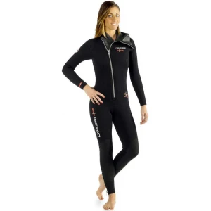 Cressi Traje Húmedo De Buceo Para Mujer Diver 7 Mm Black / Red S