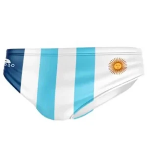 Turbo Bañador Slip Argentina White / Sky Blue M