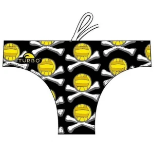 Turbo Bañador Slip Bones Black / Yellow S