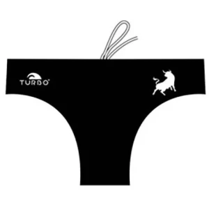 Turbo Bañador Slip Bull Waterpolo Black / White 3XL