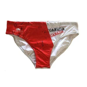 Turbo Bañador Slip Canada Red / White 4XL