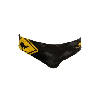 Turbo Bañador Slip Australia Kangaroo Signal Black L