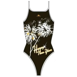 Turbo Traje De Baño Happy New Year Black M