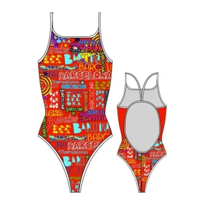 Turbo Traje De Baño Barcelona Lights Red S