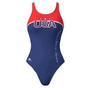 Turbo Traje De Baño Usa 2012 Red / Navy S