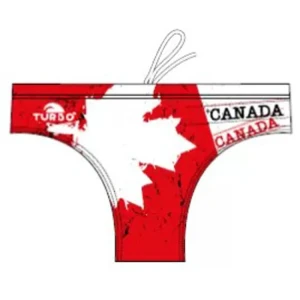 Turbo Bañador Slip Canada Leaf White / Red S