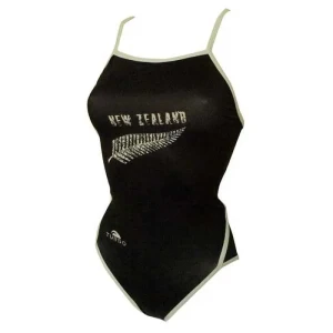 Turbo Traje De Baño New Zealand Thin Strap Black 3-4 Años