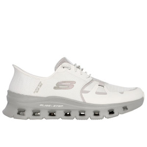Buty męskie Skechers Slip-ins: Glide-Step Pro 232930NAT - białe