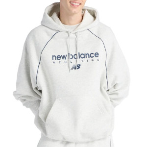 Bluza męska New Balance Trackside Fleece MT611629AHH - szara