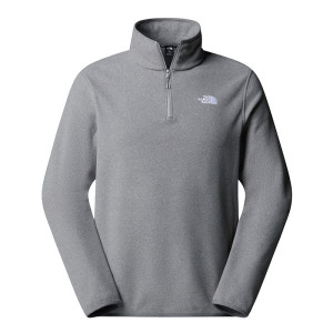 Bluza męska The North Face Glacier 1/4 Zip Fleece 0A8D0QCQI1 - szara