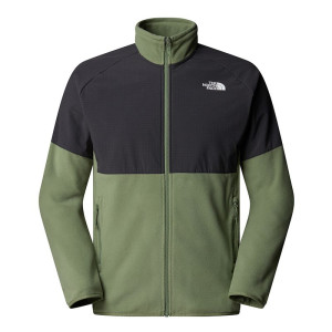 Bluza męska The North Face 100 Glacier Heavyweight Full-Zip Fleece 0A89JGDKI1 - zielono-czarna
