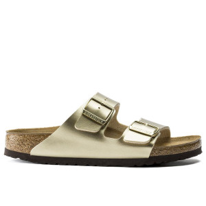 Klapki damskie Birkenstock Arizona 1016111 - złote